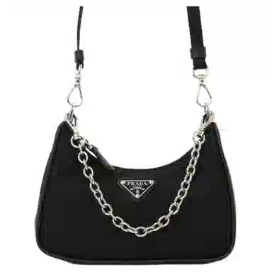 Prada Re-Edition Hobo Mini Black