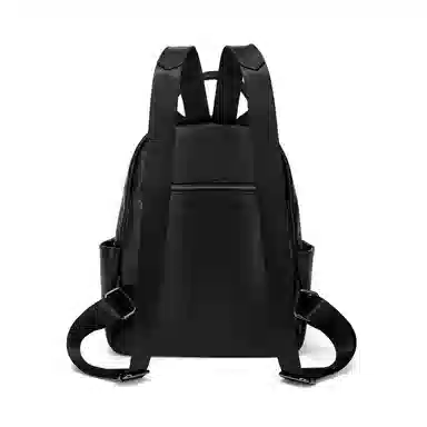 红蜻蜓 轻便通勤运动书包旅行旅游背包 牛皮 双肩包 常规 男女同款情侣款 黑色