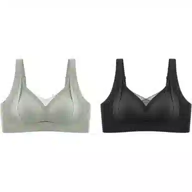 都市丽人 收副乳防下垂聚拢大胸显小乳胶杯调整型无痕文胸 女款 组合装