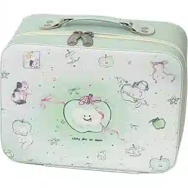 米甜兔 化妆包大容量便携化妆品收纳包旅行化妆箱带镜子手提洗漱包防水