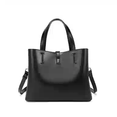 红蜻蜓 大容量休闲上班通勤水桶包  牛皮  手提包斜挎包单肩包 常规 黑色/咖啡色