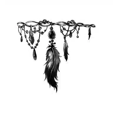 馨枕居  蕾丝蝴蝶手枪刺链草本纹身贴