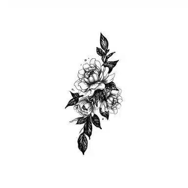 馨枕居  蕾丝蝴蝶手枪刺链草本纹身贴