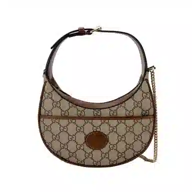 Gucci Half Moon Bag Beige