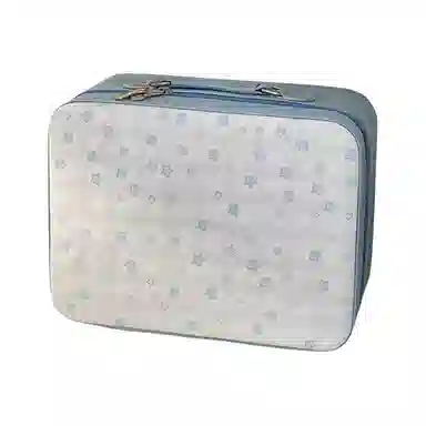 米甜兔 化妆包带镜子大容量女便携可爱化妆箱小旅行箱化妆品收纳包手提箱