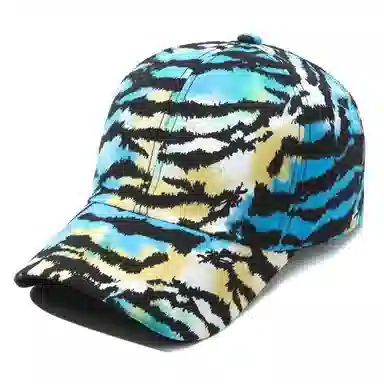 图涂丫 户外休闲百搭虎纹个性 涤纶 鸭舌帽 男女同款情侣款