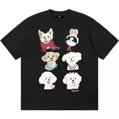 K411 Vintage Cartoon Dog Logo T-Shirt