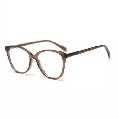 山一丸 日韩半框近视框潮文艺复古平光 金属 椭圆形 光学镜架 男女同款情侣款