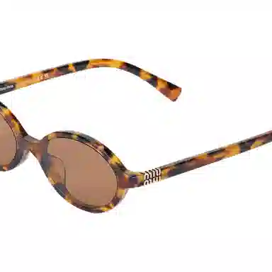 Miu Miu Oval Sunglasses Brown