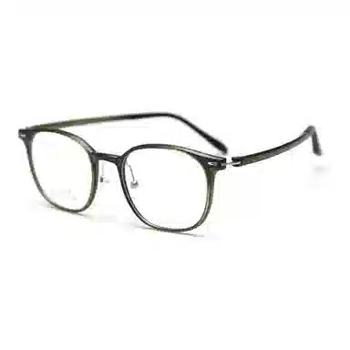 山一丸 韩版细边近视学生轻配度数平光 方形 光学镜架 男女同款情侣款