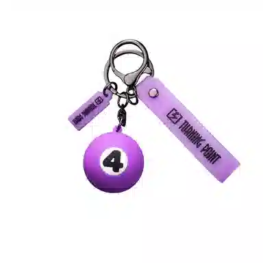 图涂丫 书包挂件可爱卡通桌球公仔手绳挂饰 硅胶 钥匙扣 男女同款情侣款