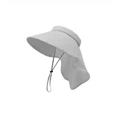 图涂丫 防紫外线一体护颈空顶太阳帽子 冰丝 防晒帽 男女同款情侣款