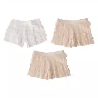 二三二三 少女感内搭防走光不卡档家居短裤亲肤舒适高弹不卷边甜美蕾丝可外穿女打底裤 女款