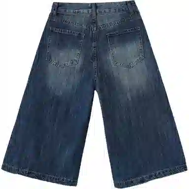 拾籍 时尚潮流复古风格宽松舒适牛仔裤 女款