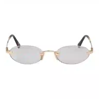 Miu Miu Rectangular Sunglasses Gold