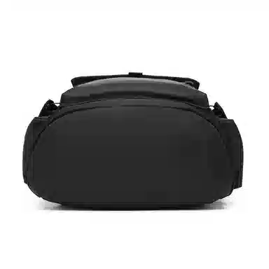 老人头 潮酷大容量高街多功能出差 织物 双肩包 男女同款情侣款 黑色