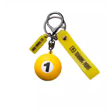 图涂丫 书包挂件可爱卡通桌球公仔手绳挂饰 硅胶 钥匙扣 男女同款情侣款