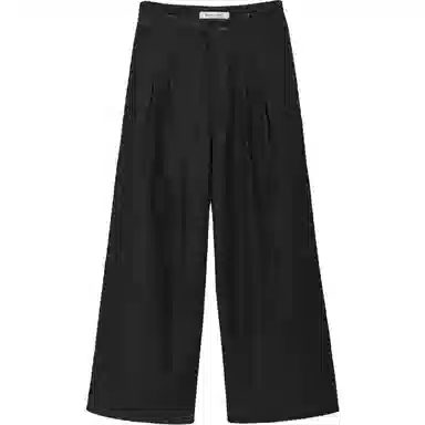 谜秀 复古深蓝夏季通勤长裤牛仔裤 女款