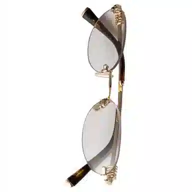 Miu Miu Rectangular Sunglasses Gold