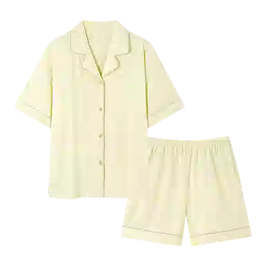 欧迪芬 女生空调房必备宅家穿搭亲肤柔软抗菌防螨敏感肌人群适配宽松版型不束缚睡衣套装 女款