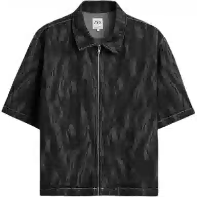 ZARA Short Sleeve Zip Shirt