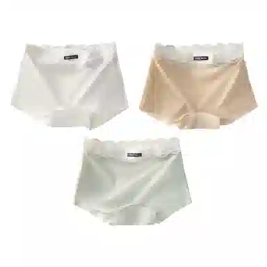 莫代尔 云感纯色简约柔软内裤亲肤贴合高弹力平角内裤裸感无痕透气短裤 女款