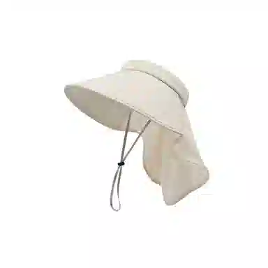 图涂丫 防紫外线一体护颈空顶太阳帽子 冰丝 防晒帽 男女同款情侣款