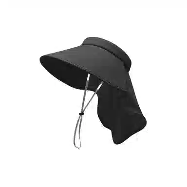 图涂丫 防紫外线一体护颈空顶太阳帽子 冰丝 防晒帽 男女同款情侣款