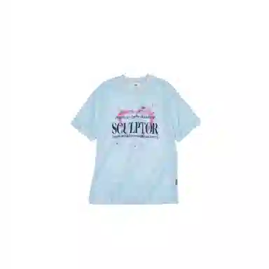 SCULPTOR Souvenir Mesh Tee Baby Blue T