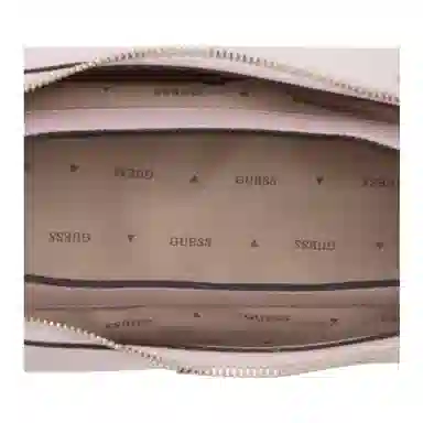 GUESS Simple Gold Accent Faux Leather Tote Pink Gray