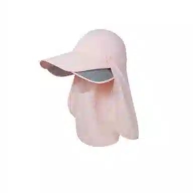 图涂丫 户外紫外线骑车吹不翻遮脸透气遮阳帽钓鱼帽子护颈 涤纶 防晒帽 男女同款情侣款