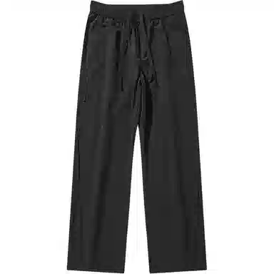 隐狼世家 夏季宽松纯色中腰长裤休闲裤 男款