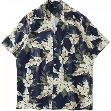 沐诚阳译 树叶 |  小众设计师品牌 | 无性别风 | 满身印花男衬衫 男款