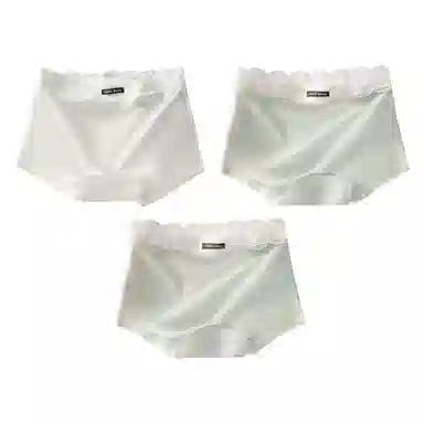 莫代尔 云感纯色简约柔软内裤亲肤贴合高弹力平角内裤裸感无痕透气短裤 女款