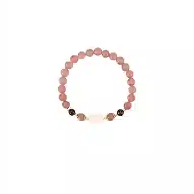 大唐国鼎 新中式复古风小众设计优雅国潮 精致纹理旺事业学业本命年财运 好运 草莓晶 手串 女款