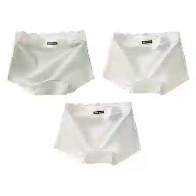 莫代尔 云感纯色简约柔软内裤亲肤贴合高弹力平角内裤裸感无痕透气短裤 女款
