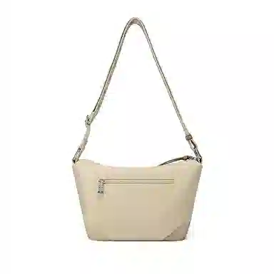 红蜻蜓 时尚潮流百搭高级简约 合成革 斜挎包 常规 女款 米白色