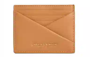 Charles & Keith Card Holder Oat Tan
