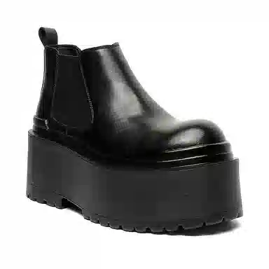 卡奇奥蒂 舒适简约 百搭日常 短筒 切尔西靴 男款 黑色