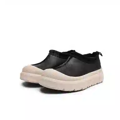 港萌 防水耐磨增高 时尚百搭 及踝 雪地靴 男女同款 米黑色