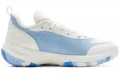 匹克 舒适时尚 休闲百搭 减震防滑耐磨 低帮 篮球鞋 女款 白蓝色