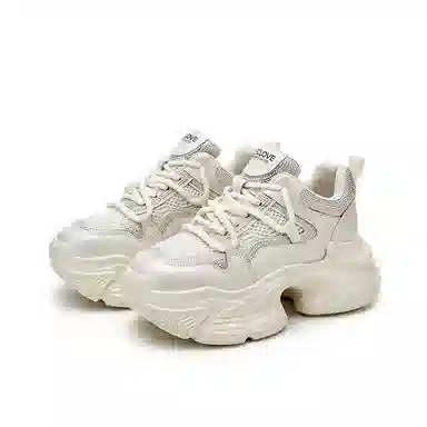 金佰川 合成革 舒适百搭 休闲时尚 显瘦 耐磨 低帮 老爹鞋 女