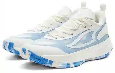 匹克 舒适时尚 休闲百搭 减震防滑耐磨 低帮 篮球鞋 女款 白蓝色