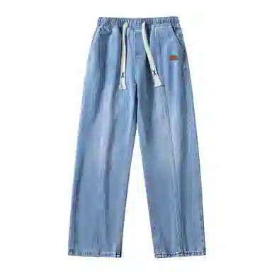 【dme】 美式潮牌中腰显瘦做旧休闲直筒舒适高街宽松牛仔裤 男女同款