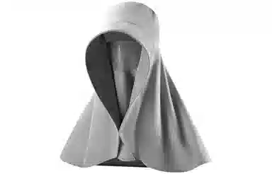 优幽兰 时尚小众设计感全脸遮阳大檐面罩护颈一体披肩百搭简约防紫外线户外出游通勤骑车太阳 锦纶 防晒帽 女款