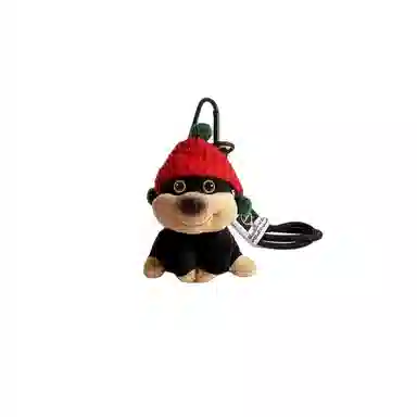 图涂丫 可爱帽子小狗包包可爱挂饰 毛绒 挂件 男女同款情侣款