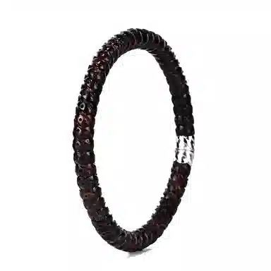 钰澜文玩 「归墟·混元无始环」黑金玉化手工雕刻新中式潮流 星月菩提 手串 男女同款情侣款