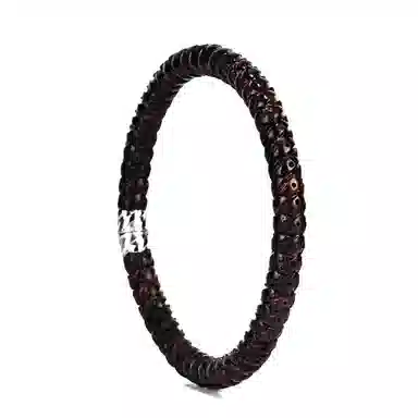 钰澜文玩 「归墟·混元无始环」黑金玉化手工雕刻新中式潮流 星月菩提 手串 男女同款情侣款