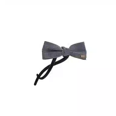 水中玉 复古牛仔蓝蝴蝶结扭扭夹一字抓夹高级感后脑勺盘发发饰 亚克力 发夹 女款