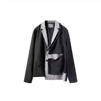 Huànxiàngzhě Asymmetric Blazer Black